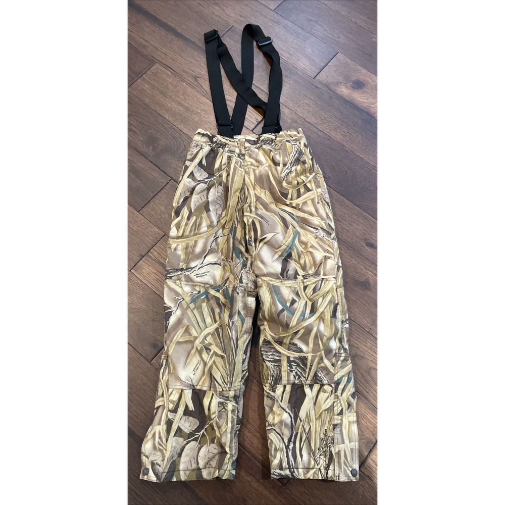Cabela's Insulated Hunting Bibs Coveralls Kids M Regular Mossy Oak‎ Camo